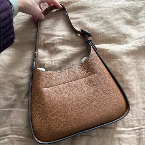 Tory Burch miller small classic shoulder hobo bag in light umber - Picture 2 of 13